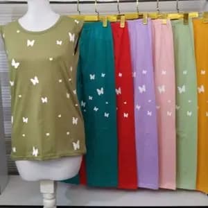 ست تاپ وشلوار اسپان لاکرا قواره دار