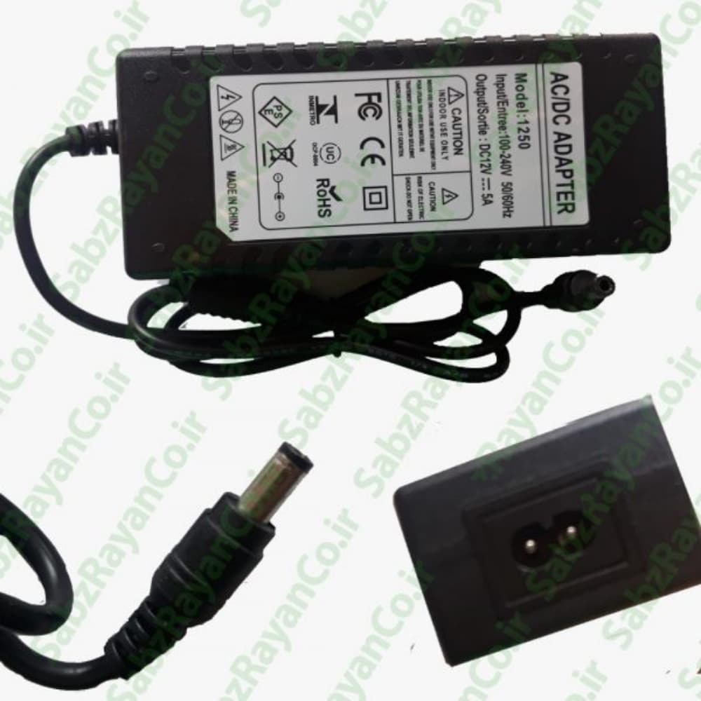 آداپتور 12 ولت 5 آمپر