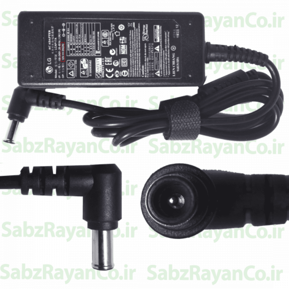 آداپتور مانیتور ال جی 12 ولت 2 آمپر LG LCAP17A