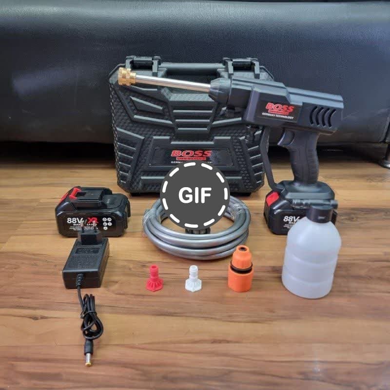 کارواش و سمپاش شارژی دو باتری باس مدل 3083