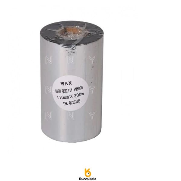ریبون پرینتر لیبل زن مدل Wax 110mm x 300m