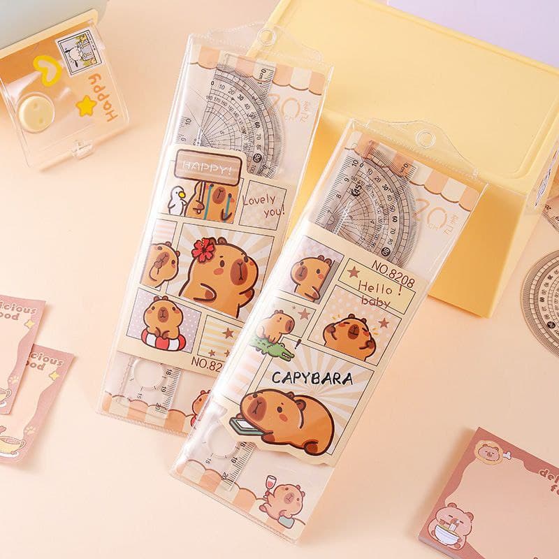 ست خط کش kapibara (مدل رندوم)