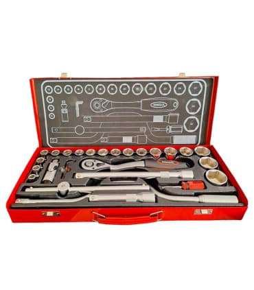 جعبه بکس 28 پارچه درایو 1/2 اینچ حرفه ای هانسول HANSOL مدل HS8524 طرح آلمان