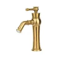 شیر روشویی ثابت راسان مدل الیزه طلایی مات