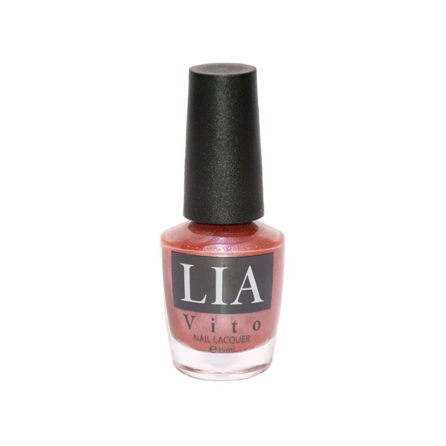 لاک ناخن لیا ویتو تنالیته گرم و خاطره انگیز شماره 065