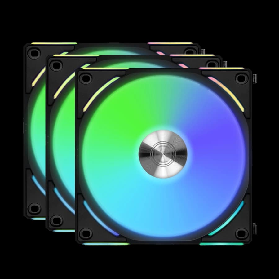 فن کیس لیان لی UNI FAN AL V2 Black بسته 3 عددی