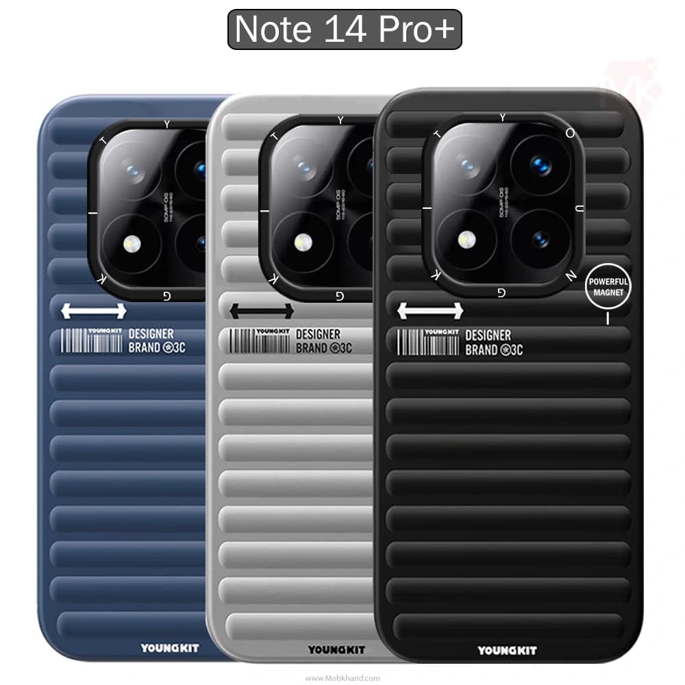 قاب محافظ شیائومی YOUNGKIT Luggage Inspired Armor Case | Redmi Note 14 Pro Plus