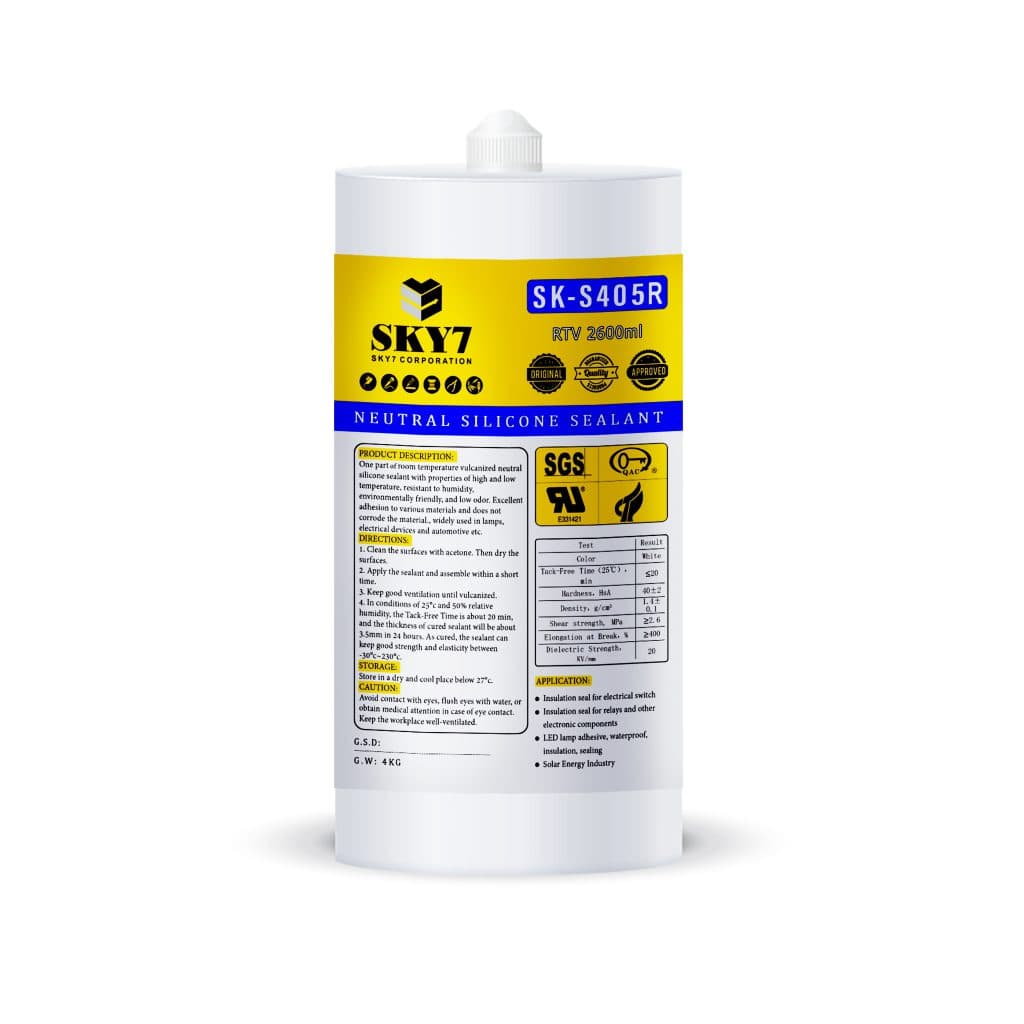 چسب سیلیکون 4 کیلویی انتقال حرارت SKY7 – 2600ml