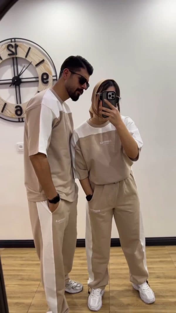 تیشرت شلوار مردانه مدل کاپلی