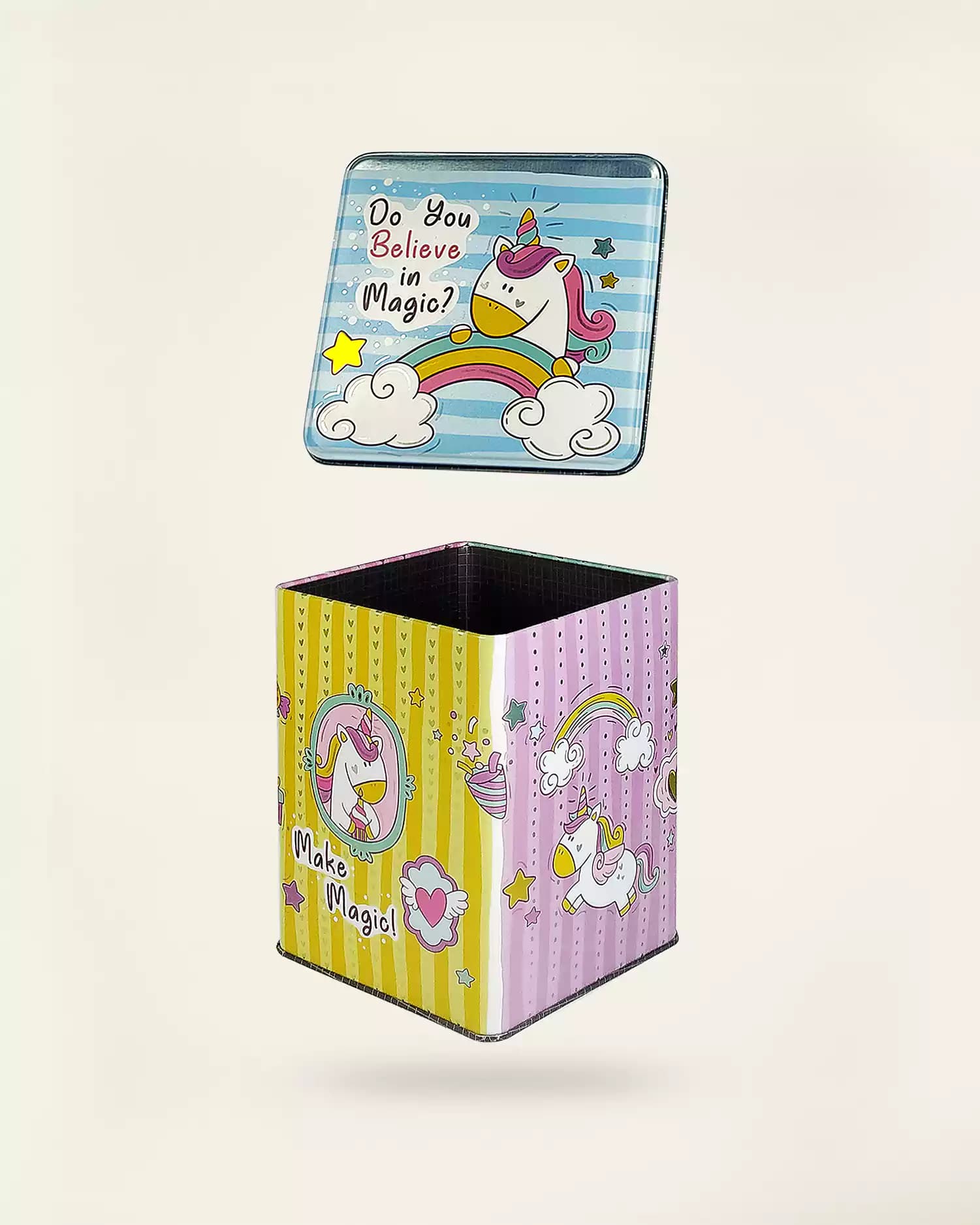 قوطی فلزی فانتزی سایز پانزده کد 14