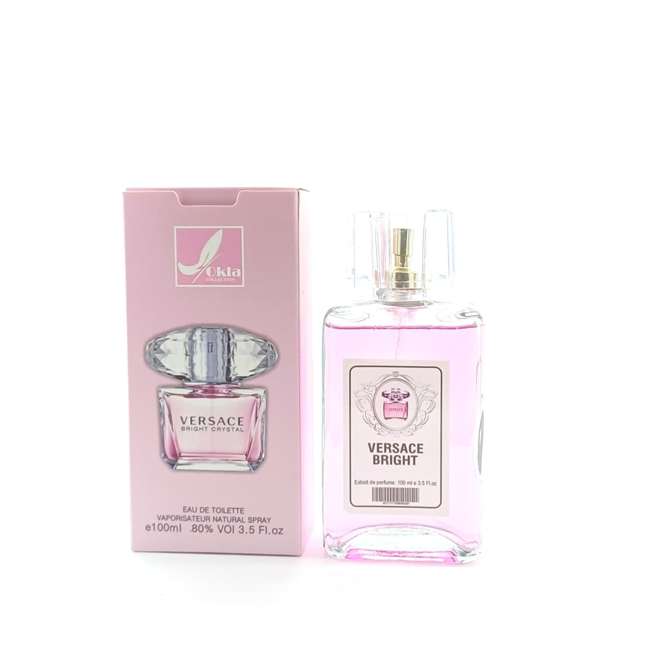 ادکلن ورساچه صورتی برایت کریستال OKLA حجم ۱۰۰میل Versace Bright Crystal