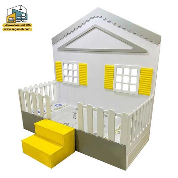 تخت خواب کودک مدل کلبه کد BCP07