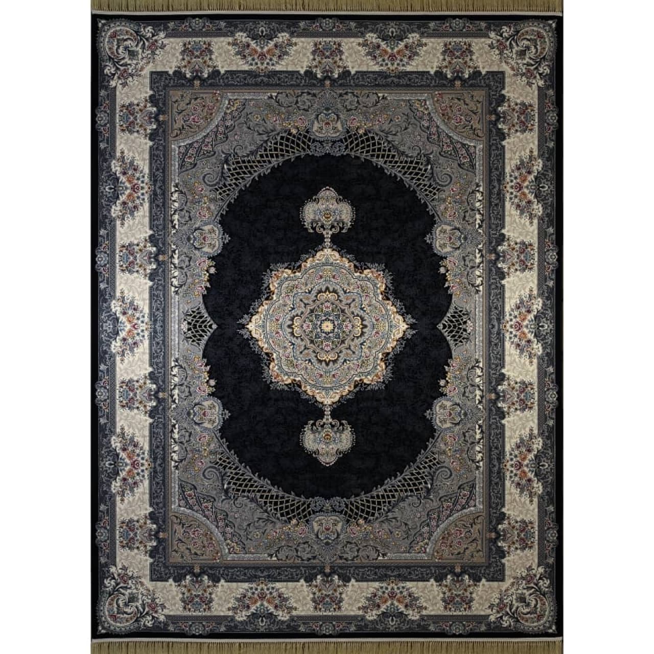 فرش ماشینی ژاکلین سرمه ای