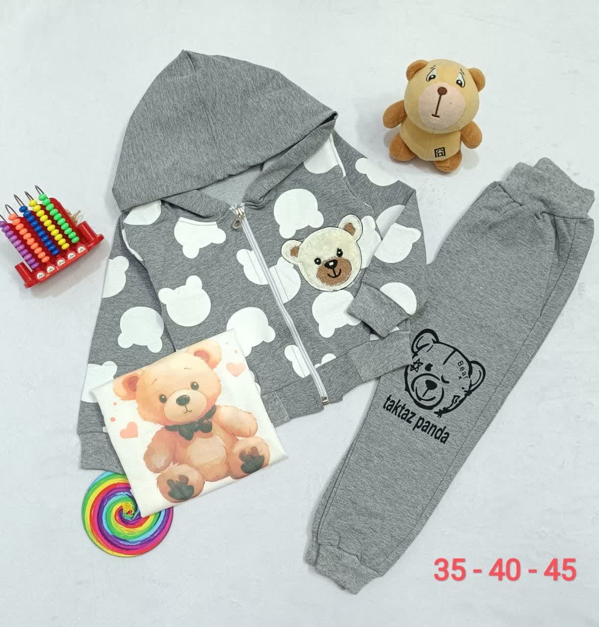 ۲۰۲-سه تکه سوئیشرت شلوار تیشرت اسپرت