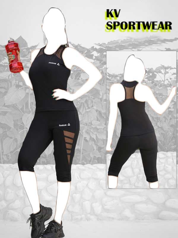 ست تاپ شلوارک ورزشی زنانه Reebok کد 002