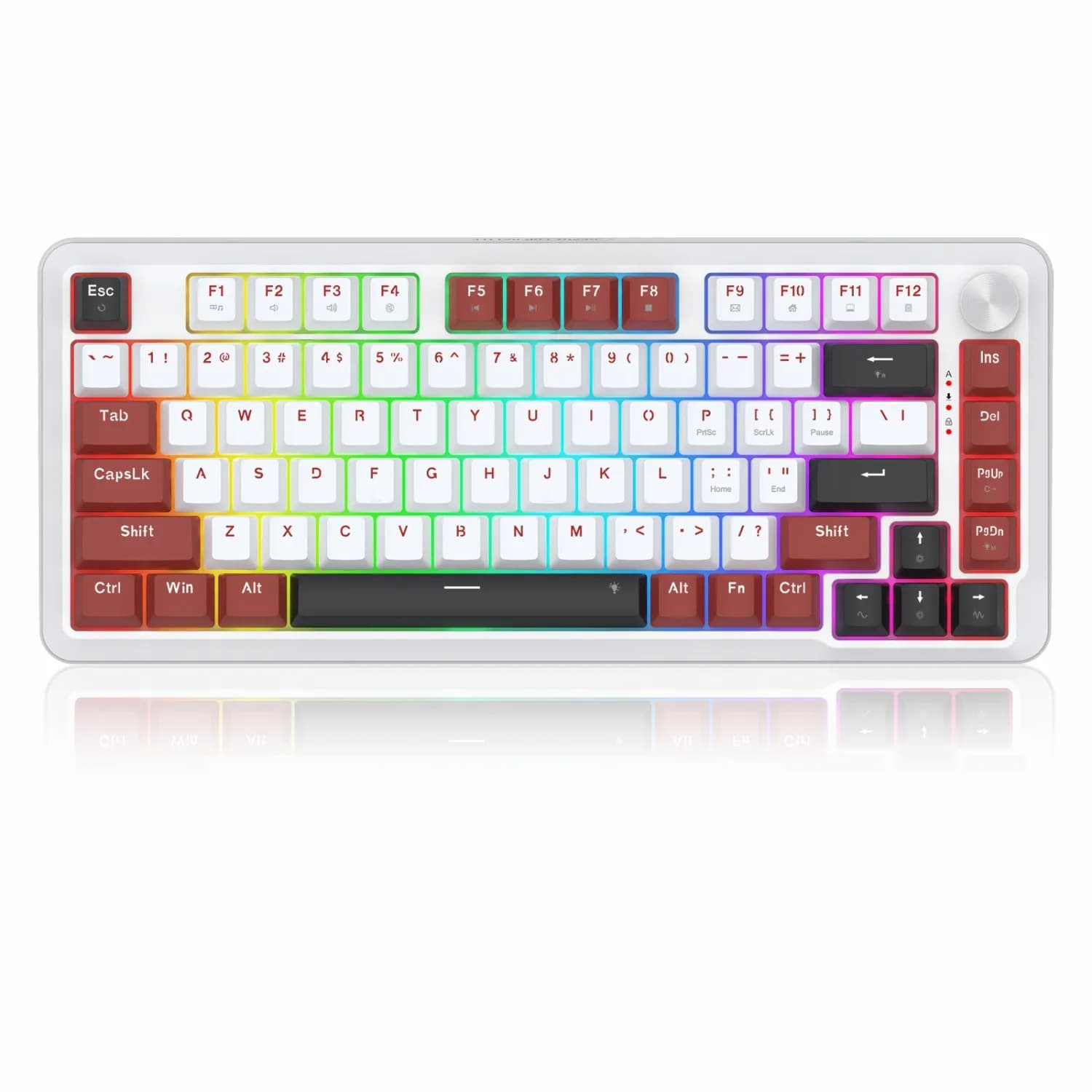 کیبورد Redragon K721 Stormhunter - White Red Black