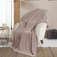 پتو رو مبلی پنبه لوکس تاچ ورا آجری 200×150 سانتی