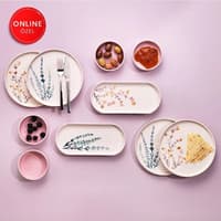 سرویس صبحانه خوری 10 پارچه 4 نفره شفر گلدار رنگی