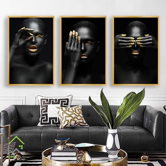 تابلو پازلی 3 تکه بلک