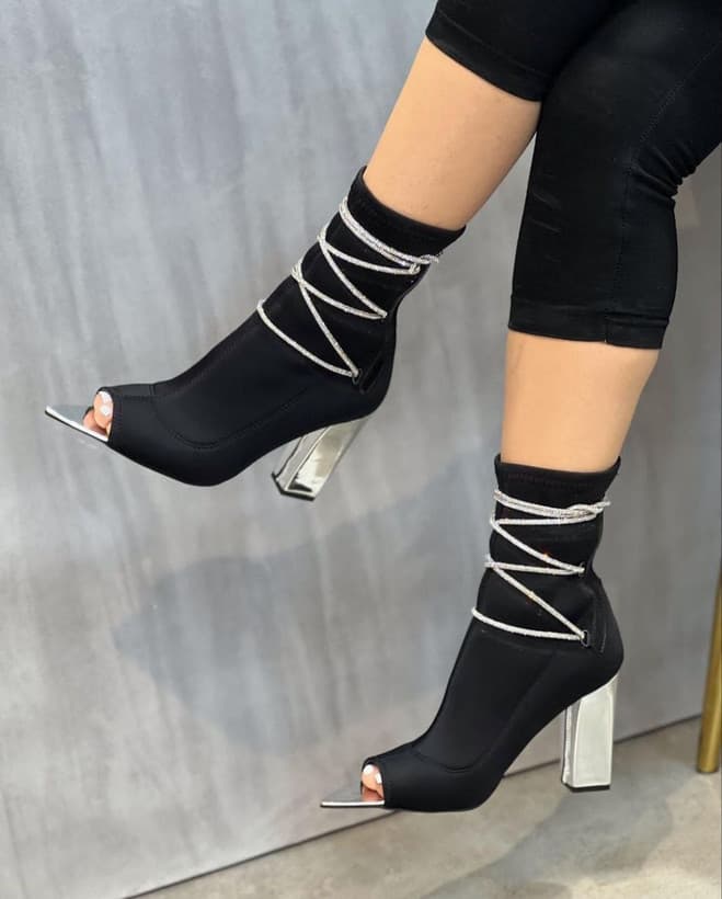 نیم بوت جلو باز مجلسی پاشنه ۹ سانت اورجینال