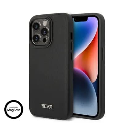کاور سی جی موبایل مدل تامی چرمی مگسیف دار ایفون Case Cg Mobile Tumi Leather Iphone14 Pro Max