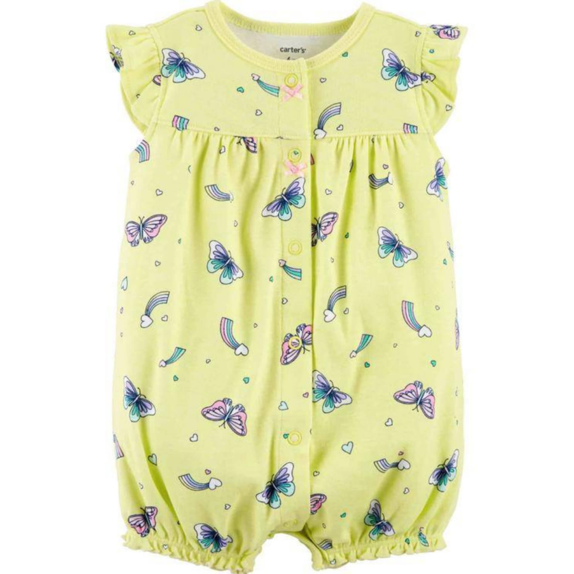 رامپر 9-24 ماه دخترانه نوزادی کارترز طرح پروانه رنگین کمان