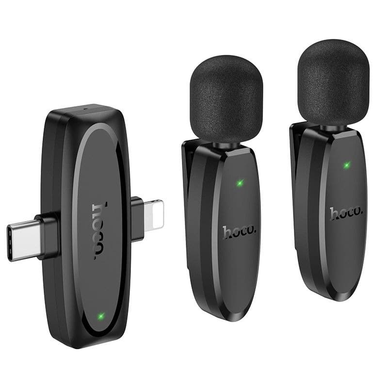 میکروفن بیسیم یقه ای مدل پورت Lightning از برند هوکو مدل Hoco L15 (نسخه اورجینال وارداتی)