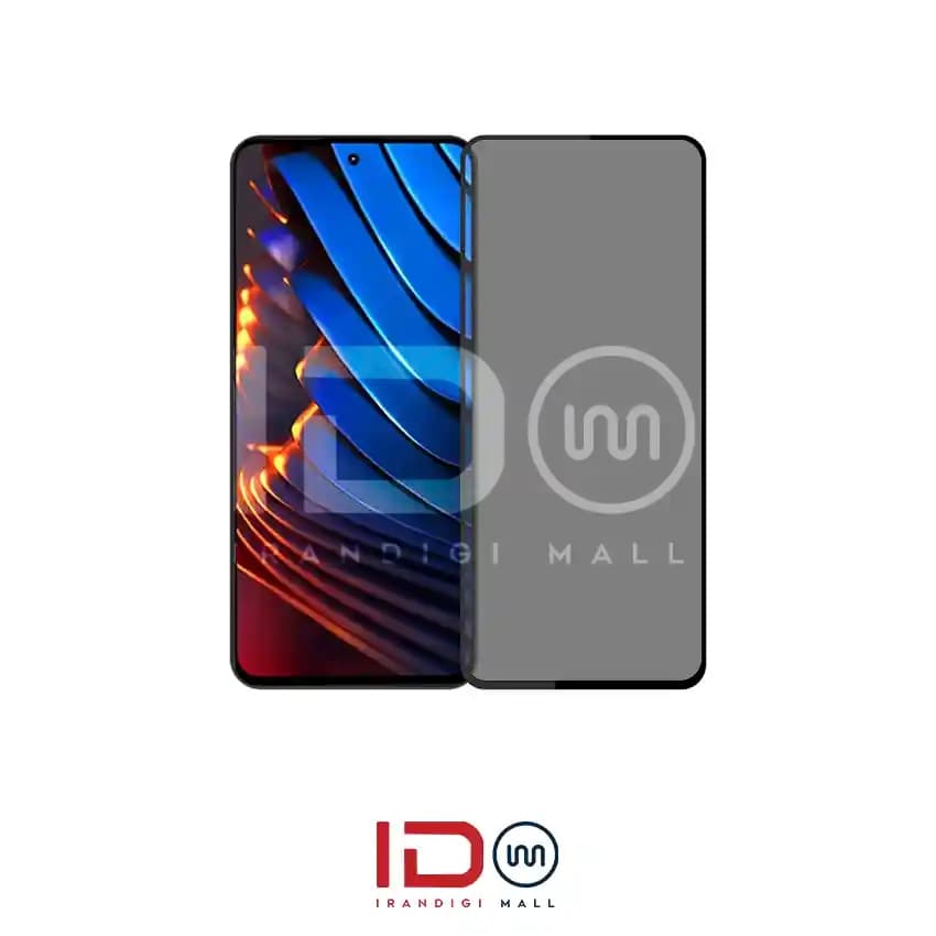 گلس پرایوسی شیشه ای تمام صفحه گوشی شیاومی Poco X3 Gt