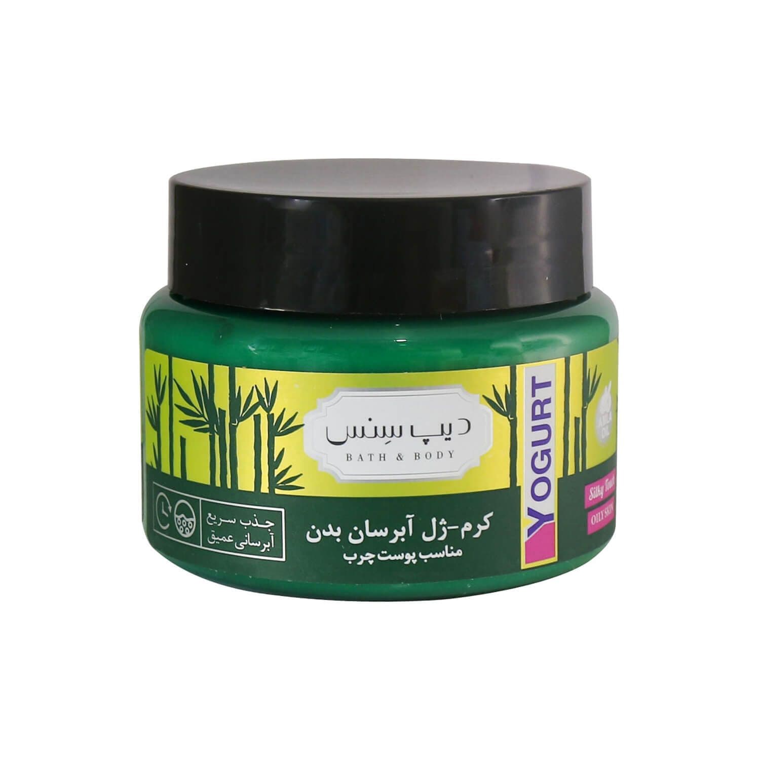 کرم ژل آبرسان بدن دیپ سنس مدل درخت چای و بامبو مناسب پوست چرب حجم 250 میلی لیتر