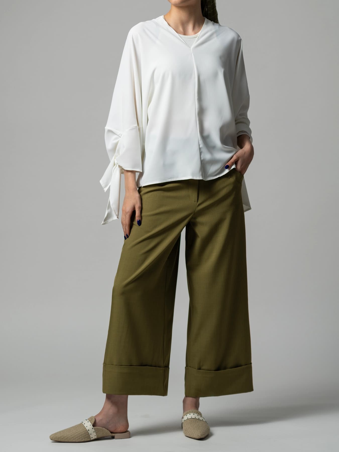 شلوار پارچه ای زنانه صدری مدل واید