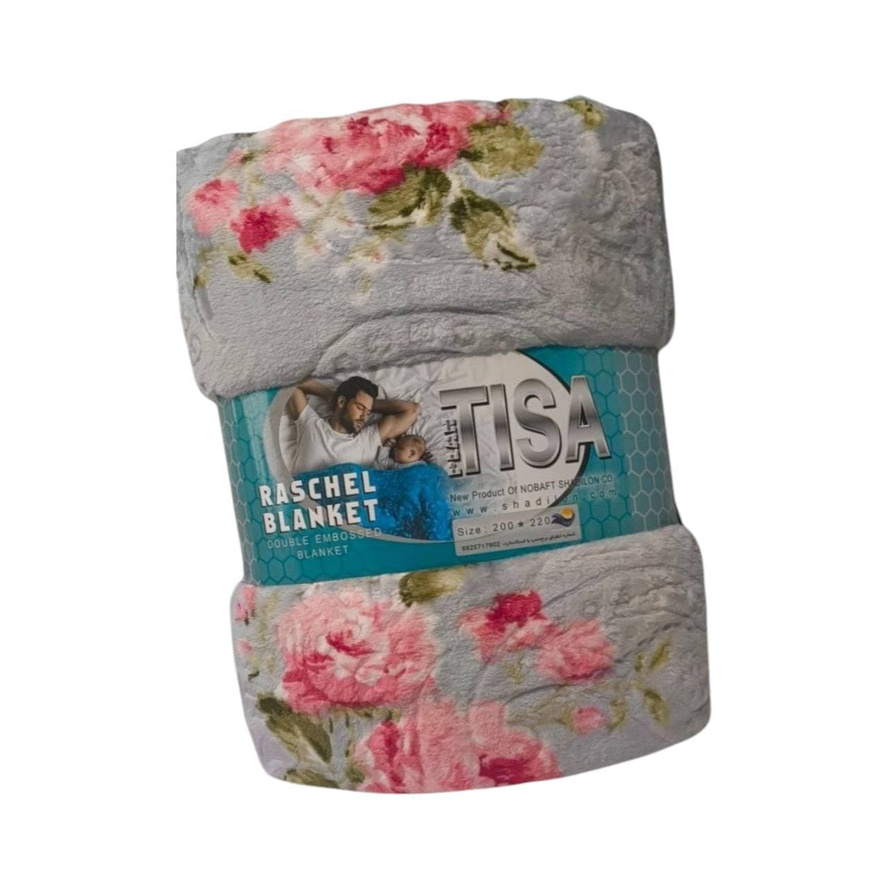 پتو مسافرتی ژله ای تکنفره تیسا مدل لایف سایز 150*220 سانتی متر