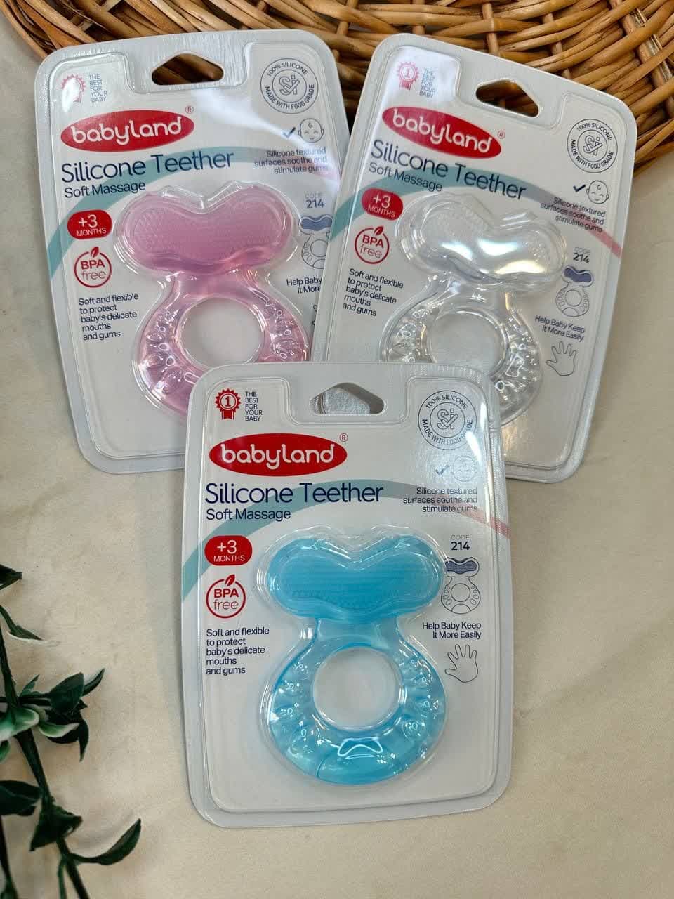 دندان گیر سیلیکون طرح ماهی ( بی بی لند 214 ) نوزادی و کودک کد 38005