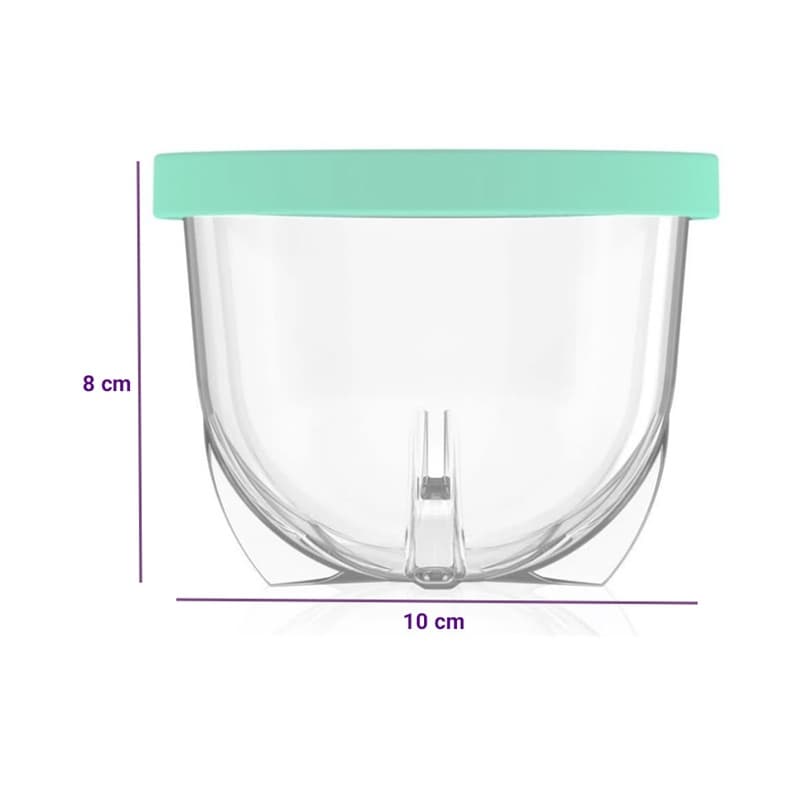 ظرف نگهدارنده شیشه ایی دربدار رنگی 6 عددی مدل ریرا اصفهان