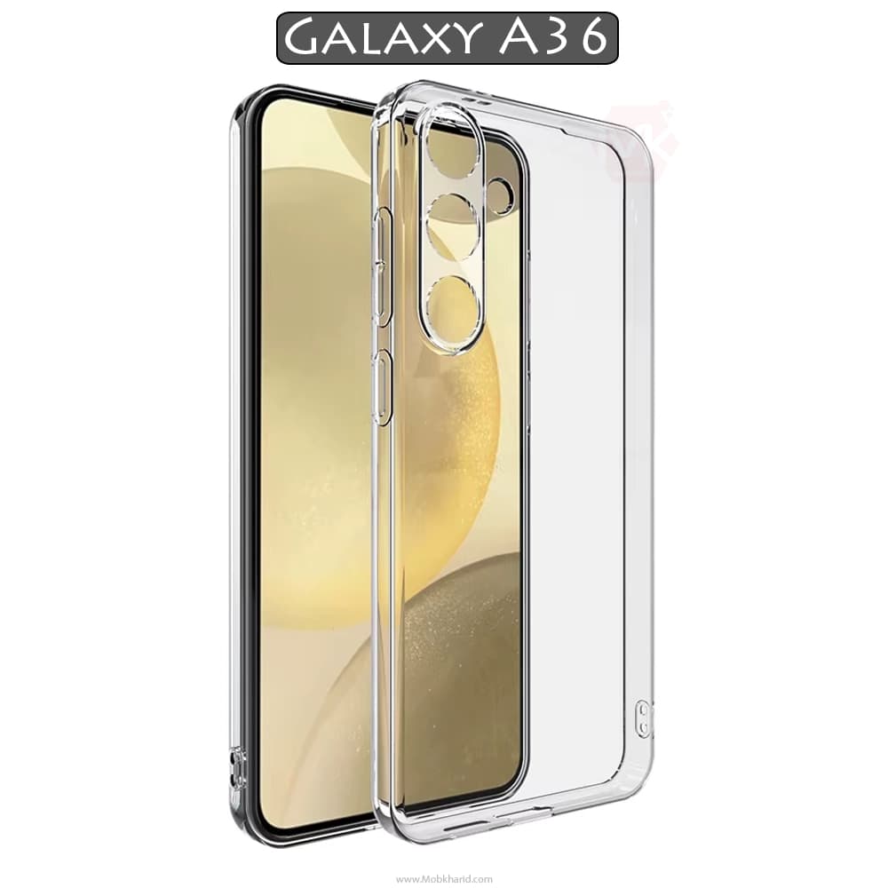 قاب محافظ شفاف طلقی سامسونگ Clear Crystal Case | Galaxy A36