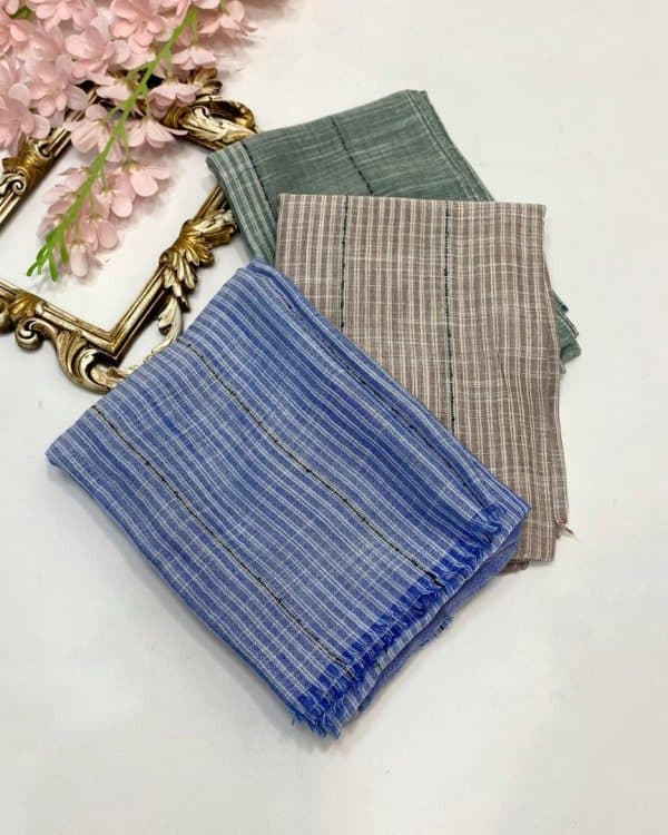 شال نخ لینن گلاب