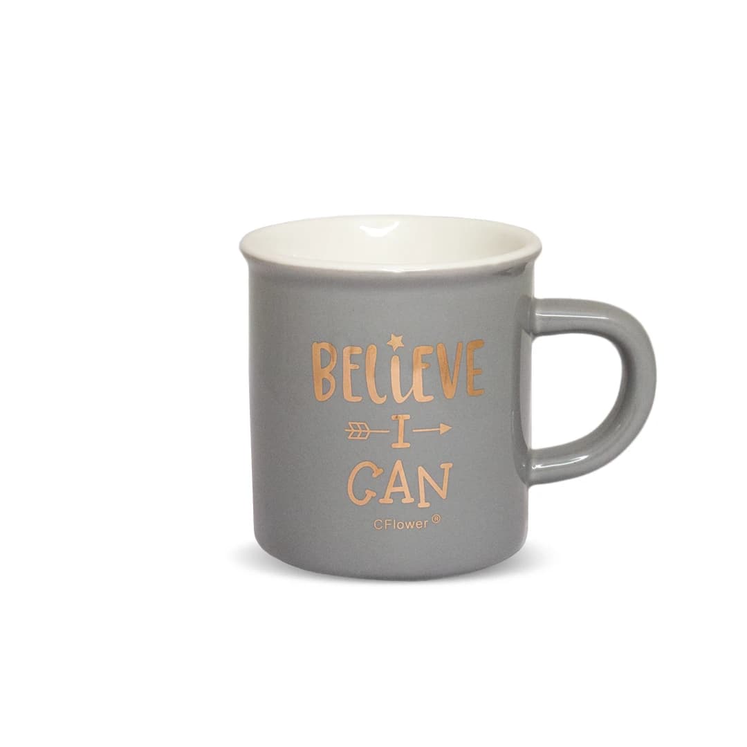 ماگ 90 میل XHC براق رنگ طوسی روشن