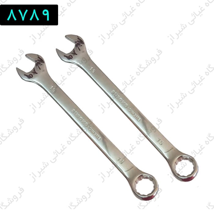 آچار یک سر تخت یک سر رینگی سایز 15 سیموند