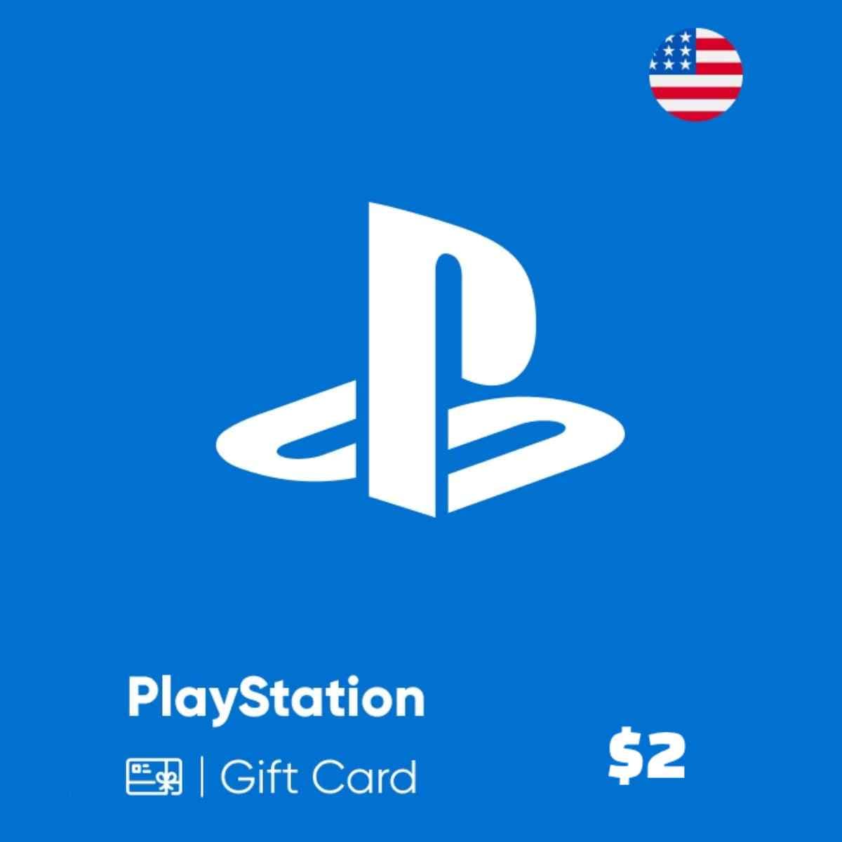 گیفت کارت پلی استیشن آمریکا PSN Gift Card USA $2