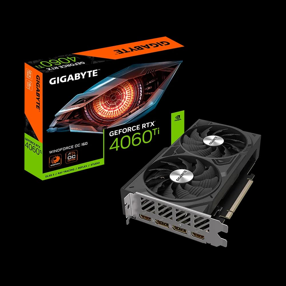 کارت گرافیک گیگابایت مدل GeForce RTX 4060 Ti WINDFORCE 16GB OC
