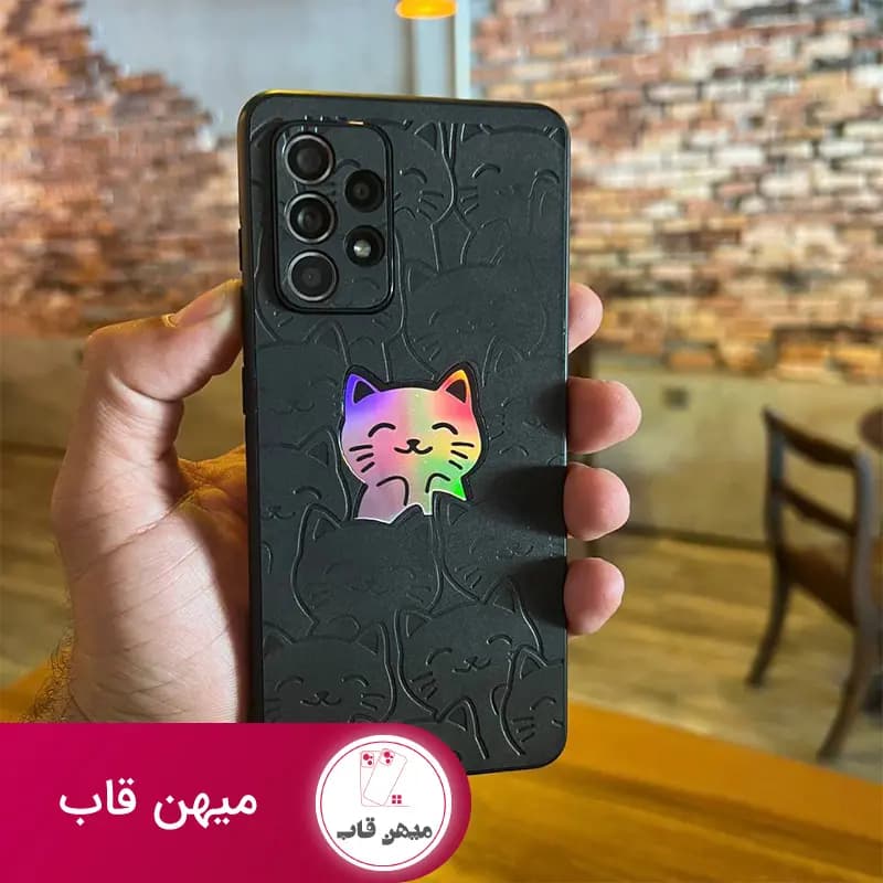 قاب گوشی آیفون گربه داغی هلوگرامی - کد (۲۰۳۳۵)