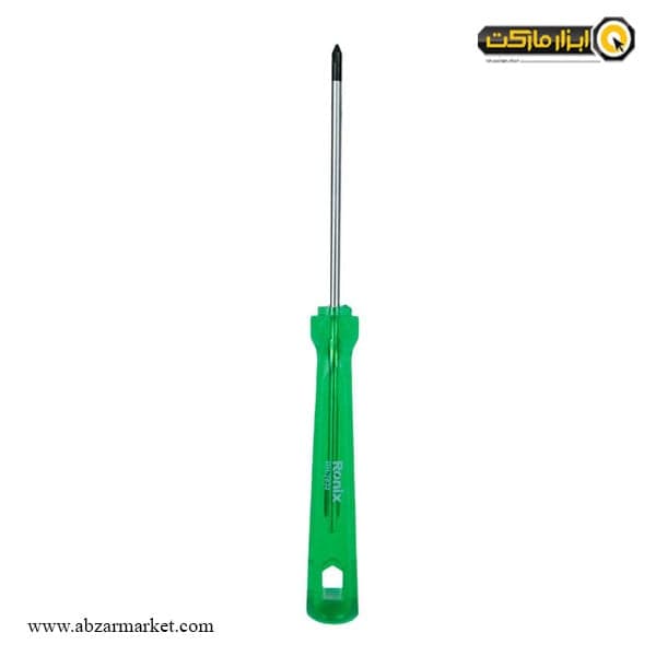 پیچ گوشتی چهارسو رونیکس دسته کریستالی تک رنگ مدل RH-283