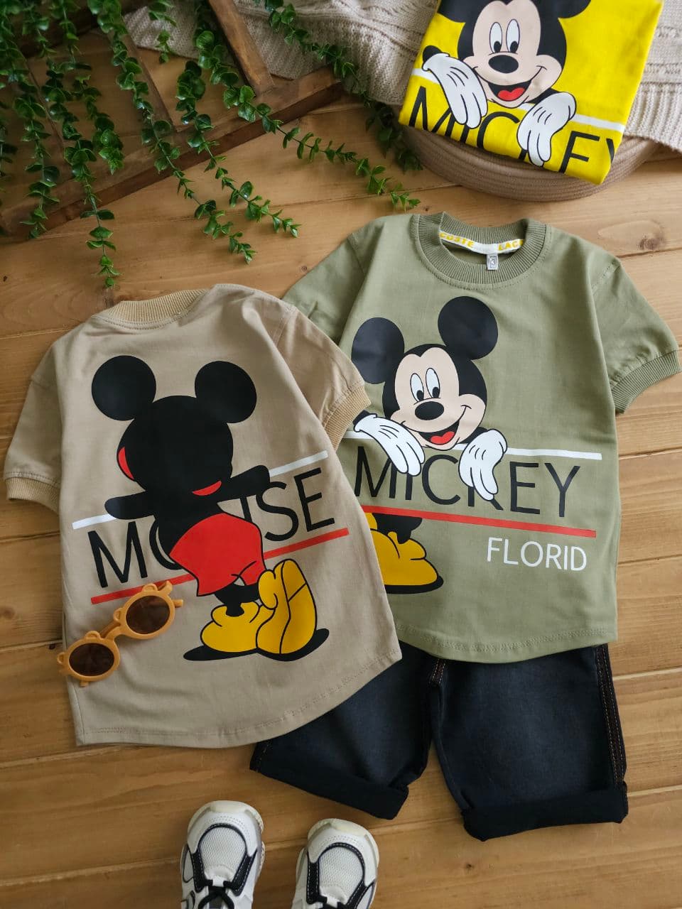 تیشرت شلوارک میکی florid