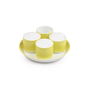 سرویس 5 پارچه نمک، فلفل و سماق پاش پاستل لیمویی