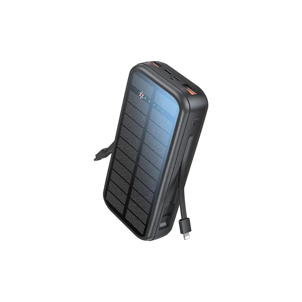 پاوربانک 20000mAh گرین لاین مدل Solar 2 با پنل خورشیدی