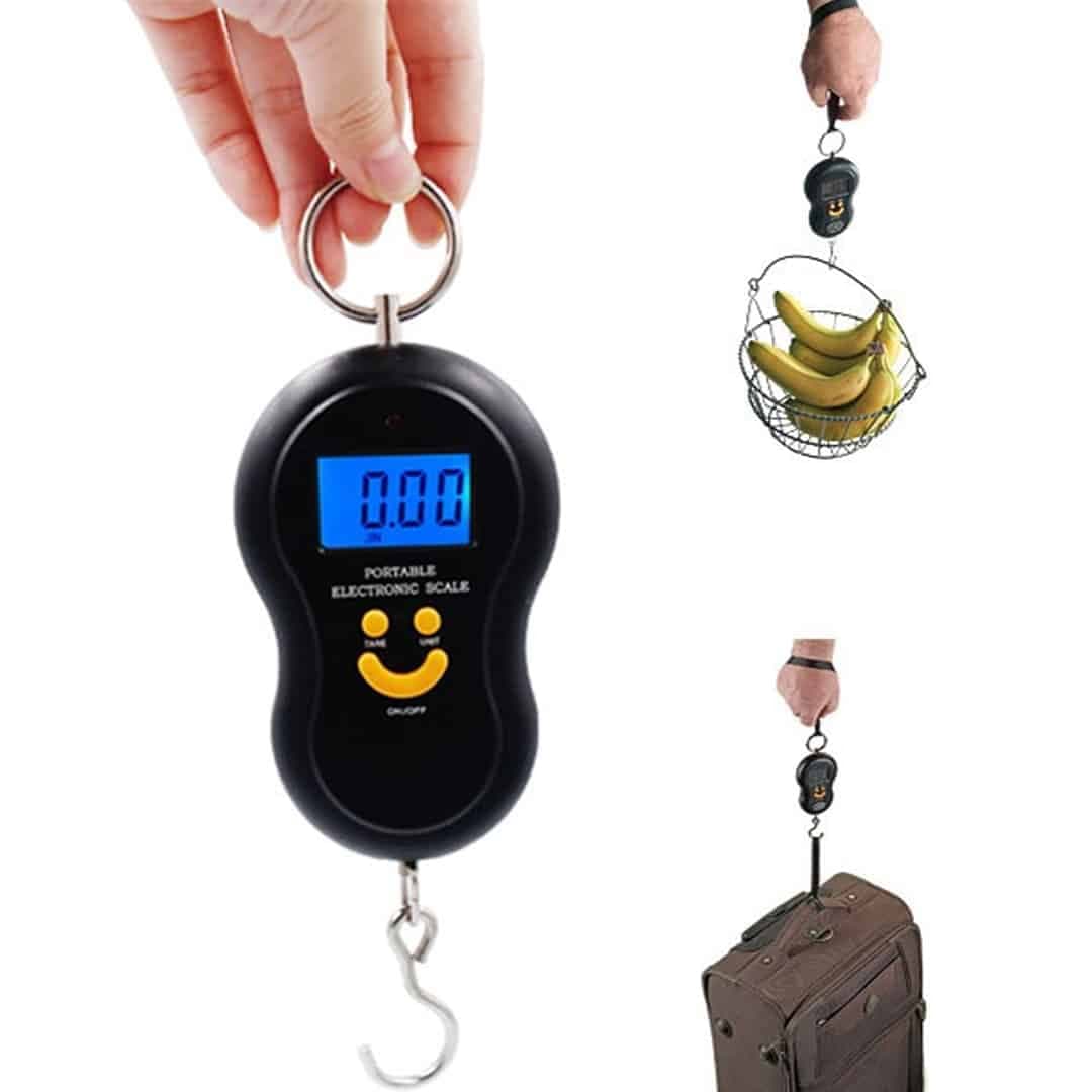 ترازو دیجیتال 50 کیلوگرم کششی پرتابل قلاب دار