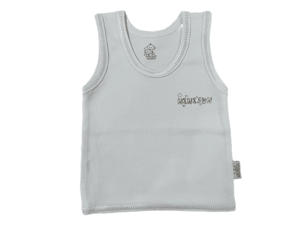 رکابی نوزادی سفید رنگ نی نی سان nini sun