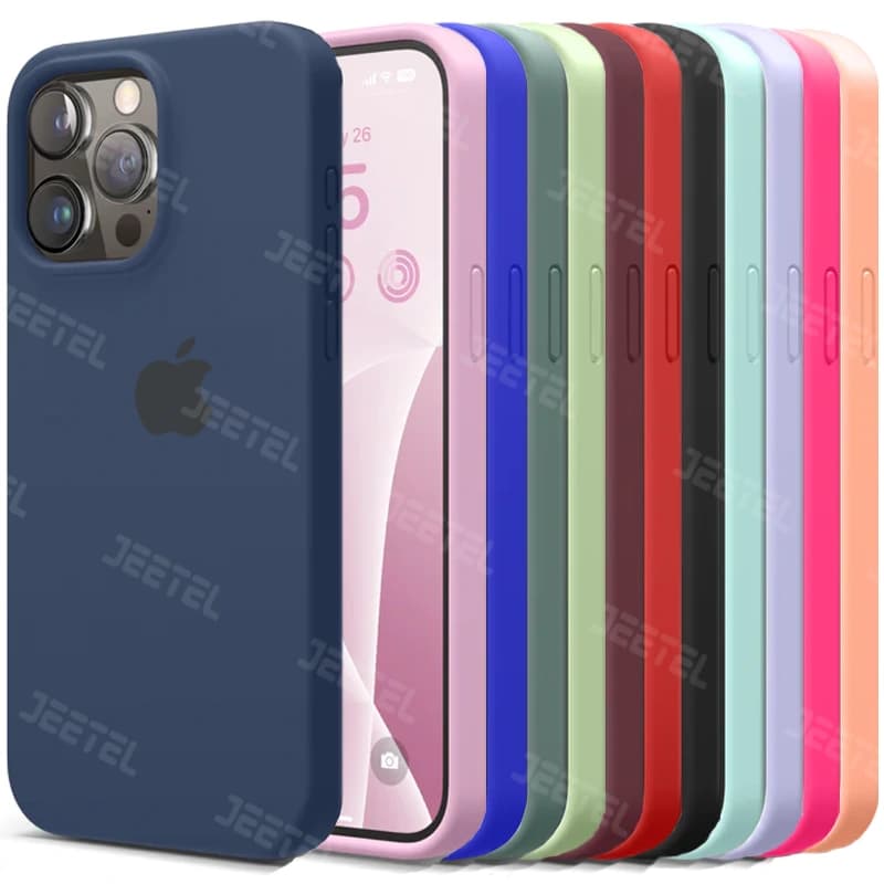 کاور سیلیکونی تک رنگ اورجینال برای گوشی IPHONE 15 Pro Max مدل پاک کنی اصل (متریال ویتنام)