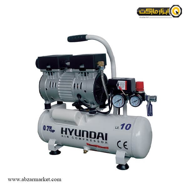 کمپرسور هوا سایلنت 10 لیتری هیوندای مدل 1075-AC