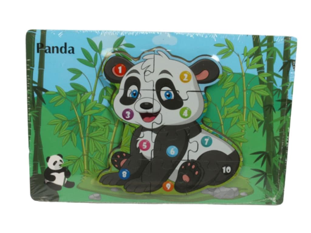 جورچین برجسته 10 تکه چوبی اسباب بازی طرح حیوانات