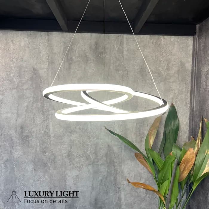 لوستر مدرن اس ام دی SMD خور مدل کلیپس دو طرف نور ریموت دار